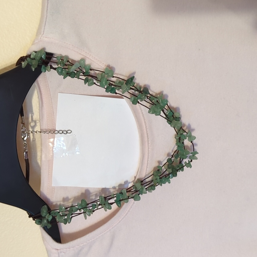 Jade stone necklace
